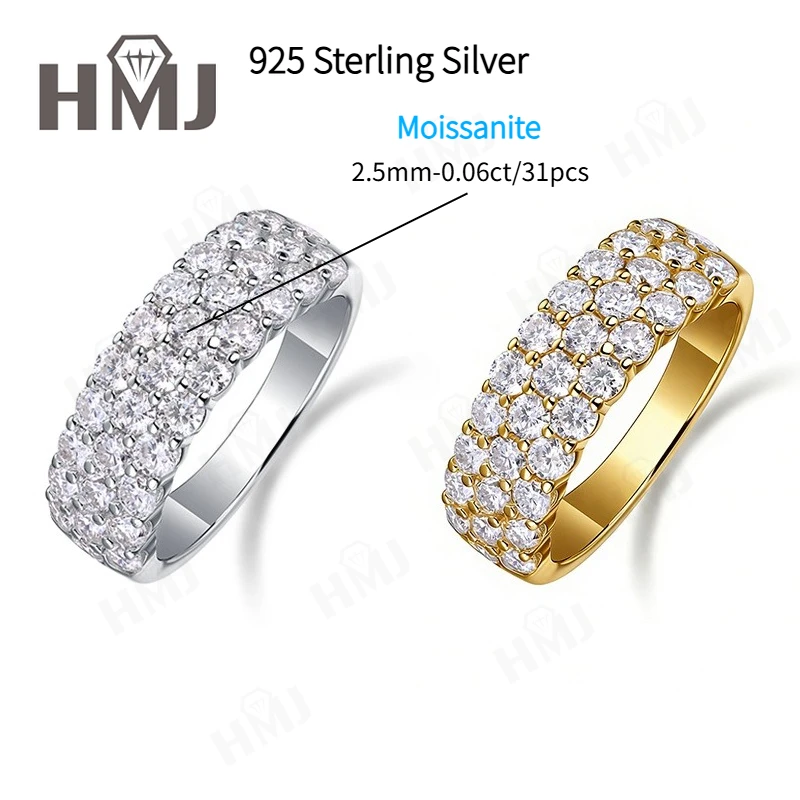 Wholesale S925 Sterling Silver Ring Moissanite D Color VVS1 Clarity Round Cut Fine Jewelry For Women Anniversary Wedding Band
Wholesale S925 Sterling Silver Ring Moissanite D Color VVS1 Clarity Round Cut Fine Jewelry For Women Anniversary Wedding Band