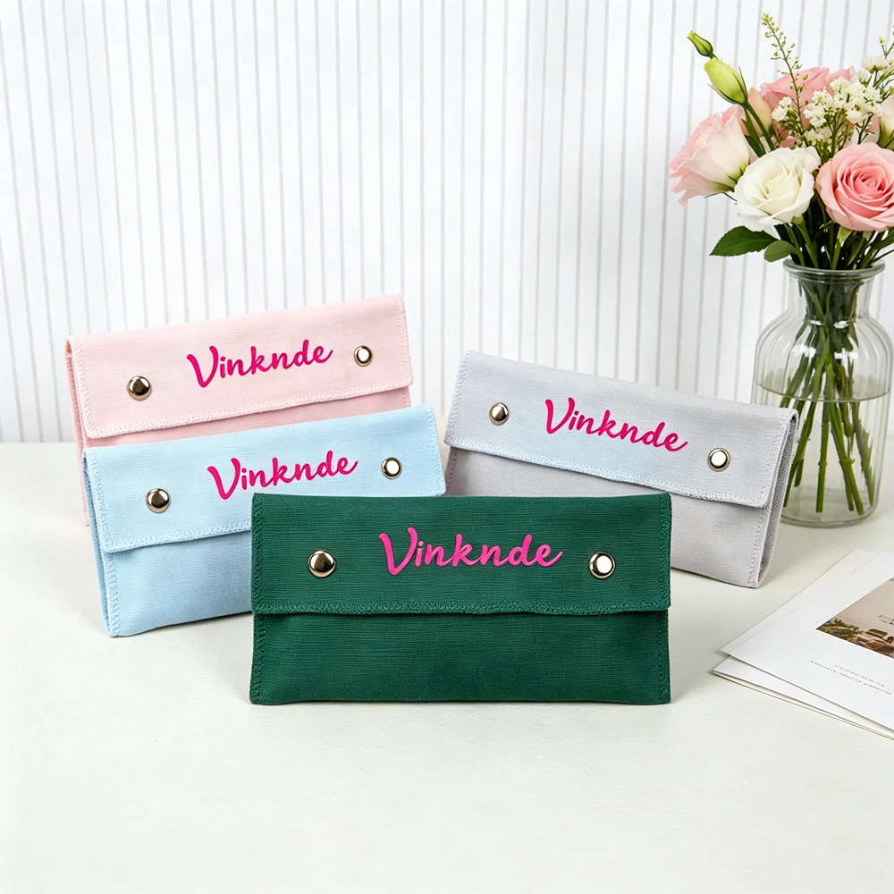 100Pcs Custom Design Cotton Envelope Gift Jewelry Packaging Bag Pouch Snap Storage Bags For Earring Ring Necklace Perfume Watch
100Pcs Custom Design Cotton Envelope Gift Jewelry Packaging Bag Pouch Snap Storage Bags For Earring Ring Necklace Perfume Watch
