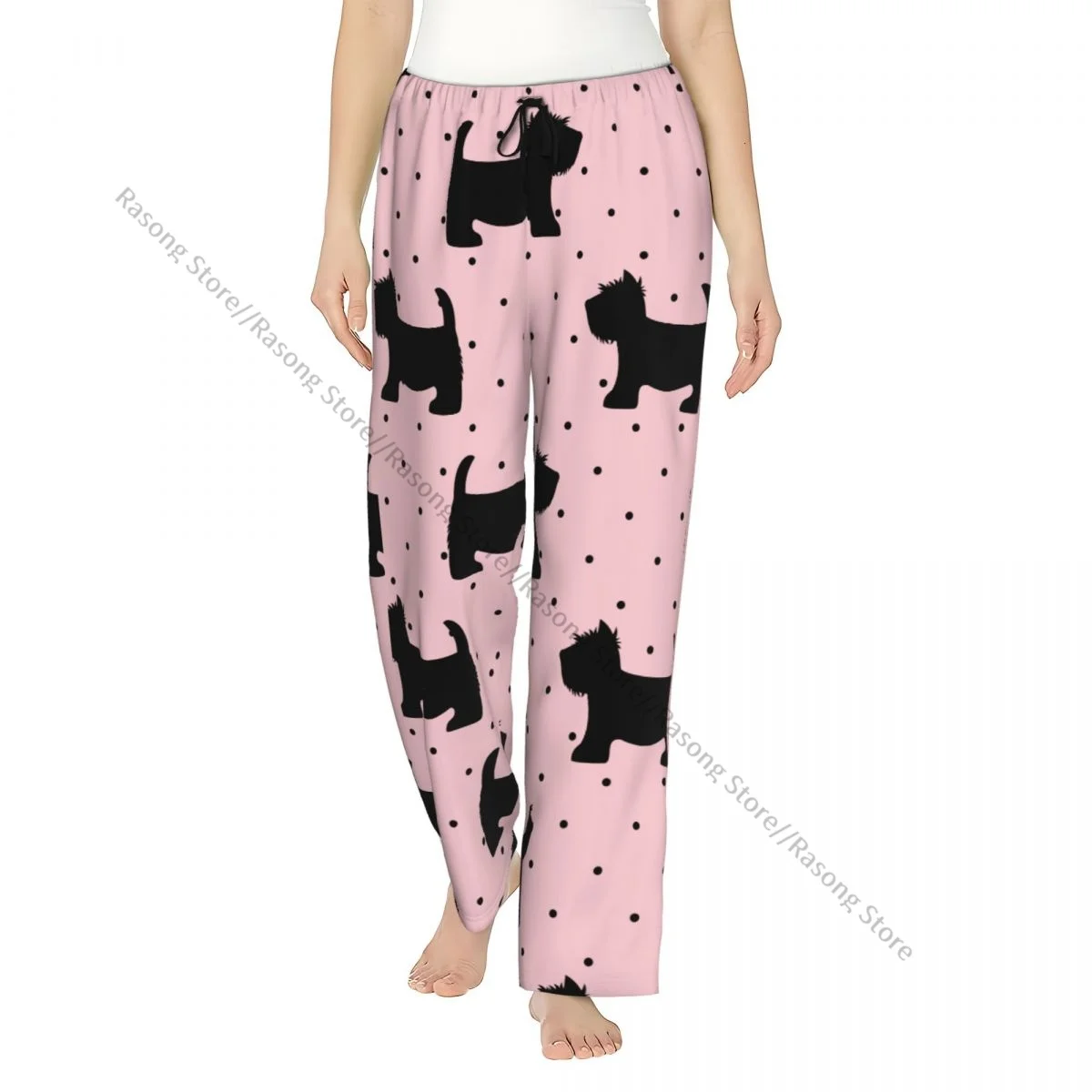 Cozy Flannel Pajama Pants for Women Cute Scottish Terrier On Pink Polka Dots Sleep Bottoms Home Loungewear
Cozy Flannel Pajama Pants for Women Cute Scottish Terrier On Pink Polka Dots Sleep Bottoms Home Loungewear
