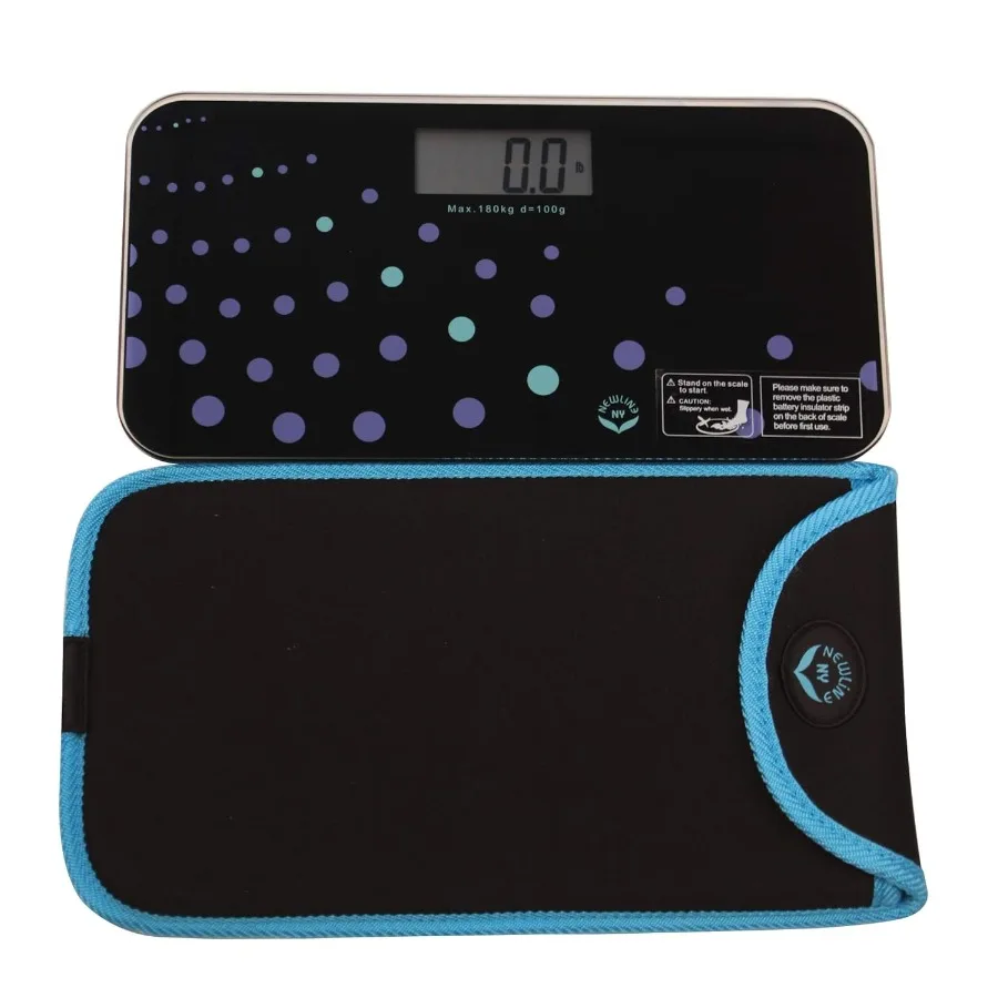 Trendy Wave Mini Bathroom Scale with Travel Slip Case for Portable Weight Monitoring in Home Gym or OntheGo Use Compact Design
Trendy Wave Mini Bathroom Scale with Travel Slip Case for Portable Weight Monitoring in Home Gym or OntheGo Use Compact Design