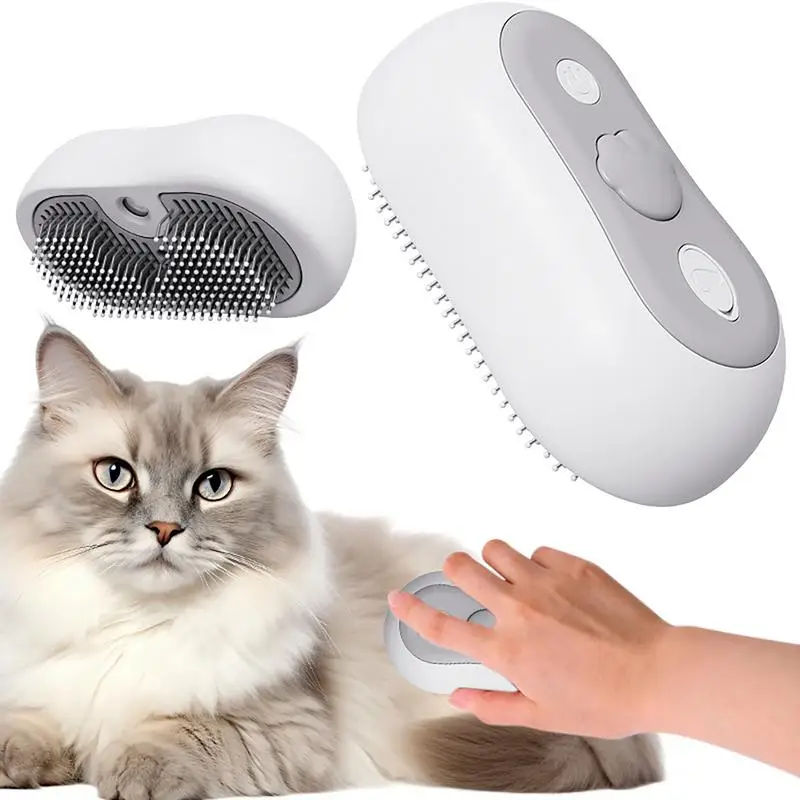 Steamy Cat Brush Portable Steamy Cat Brush With Water Cat Hair Brush With Steamer Anti-Static Cat Deshedding Brush Hair Removal
Steamy Cat Brush Portable Steamy Cat Brush With Water Cat Hair Brush With Steamer Anti-Static Cat Deshedding Brush Hair Removal