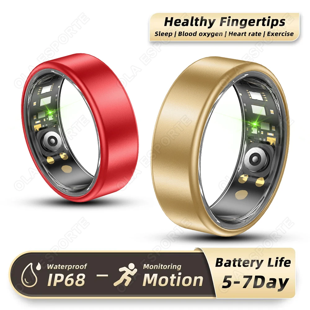 New Healthy Smart Ring 5 ATM Waterproof 100+Sports ModesHeart Rate/Sleep/Blood Oxygen Monitoring For Android/IOS Men Women Gifts
New Healthy Smart Ring 5 ATM Waterproof 100+Sports ModesHeart Rate/Sleep/Blood Oxygen Monitoring For Android/IOS Men Women Gifts