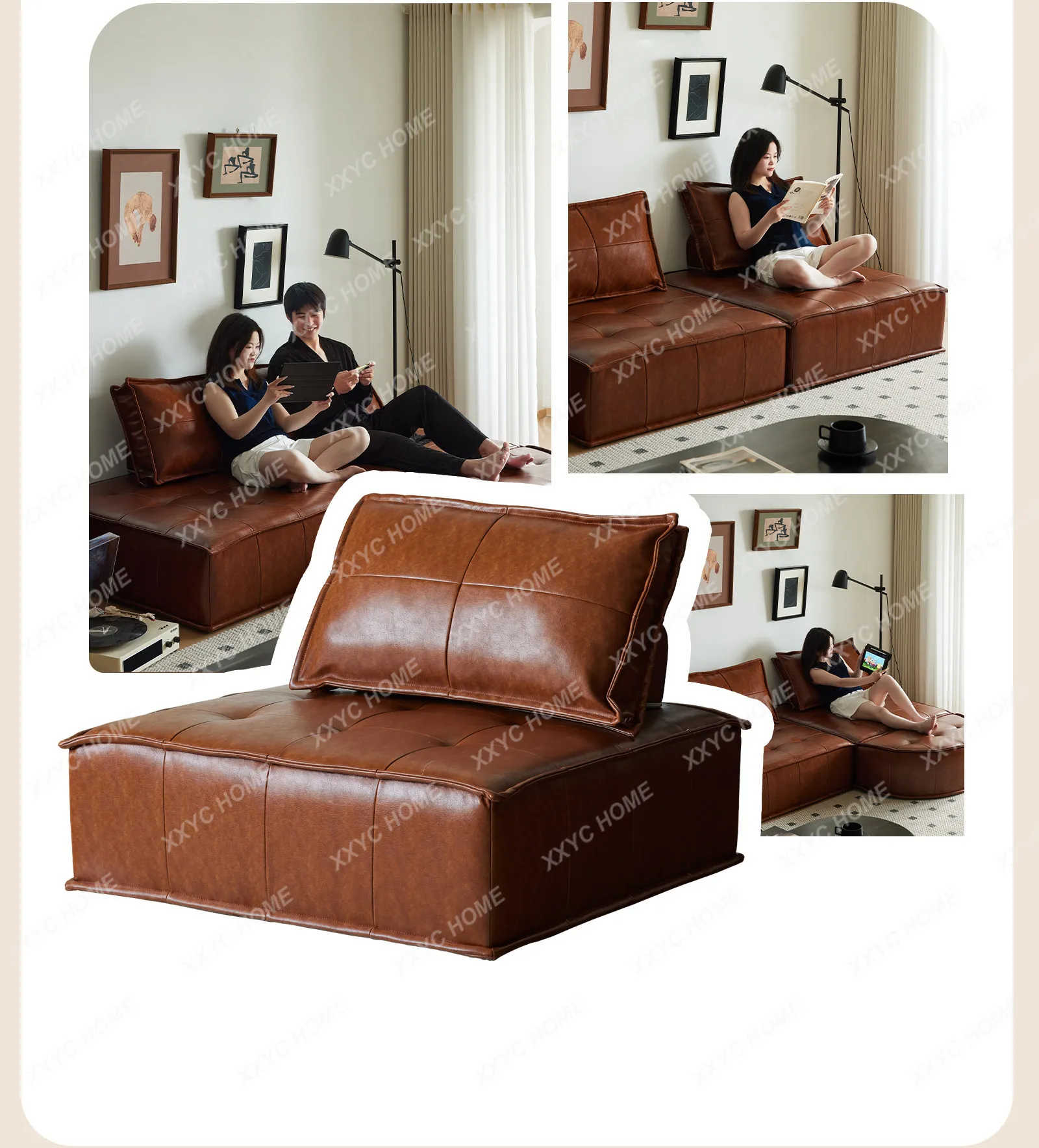 Lazy sofa square module single sofa small apartment floor-to-ceiling sofa
Lazy sofa square module single sofa small apartment floor-to-ceiling sofa