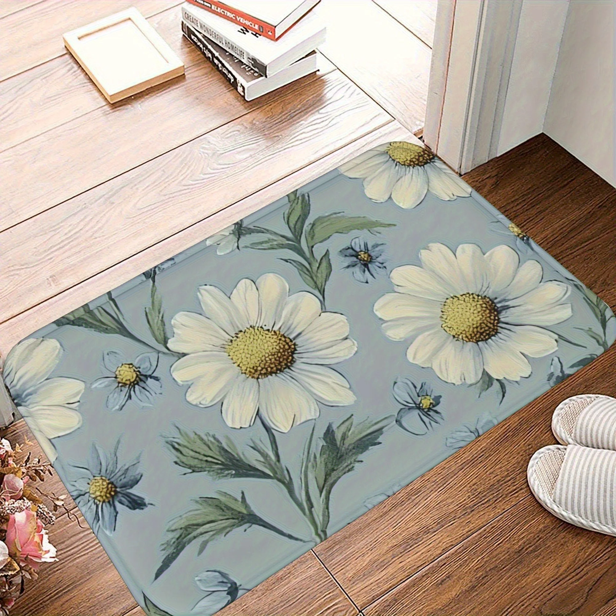 1PC Daisy Pattern Kitchen Rug Non-Slip Door Mat Pop design Bathroom Rug Bath Mat Carpet for Home Sink Laundry Decor
1PC Daisy Pattern Kitchen Rug Non-Slip Door Mat Pop design Bathroom Rug Bath Mat Carpet for Home Sink Laundry Decor