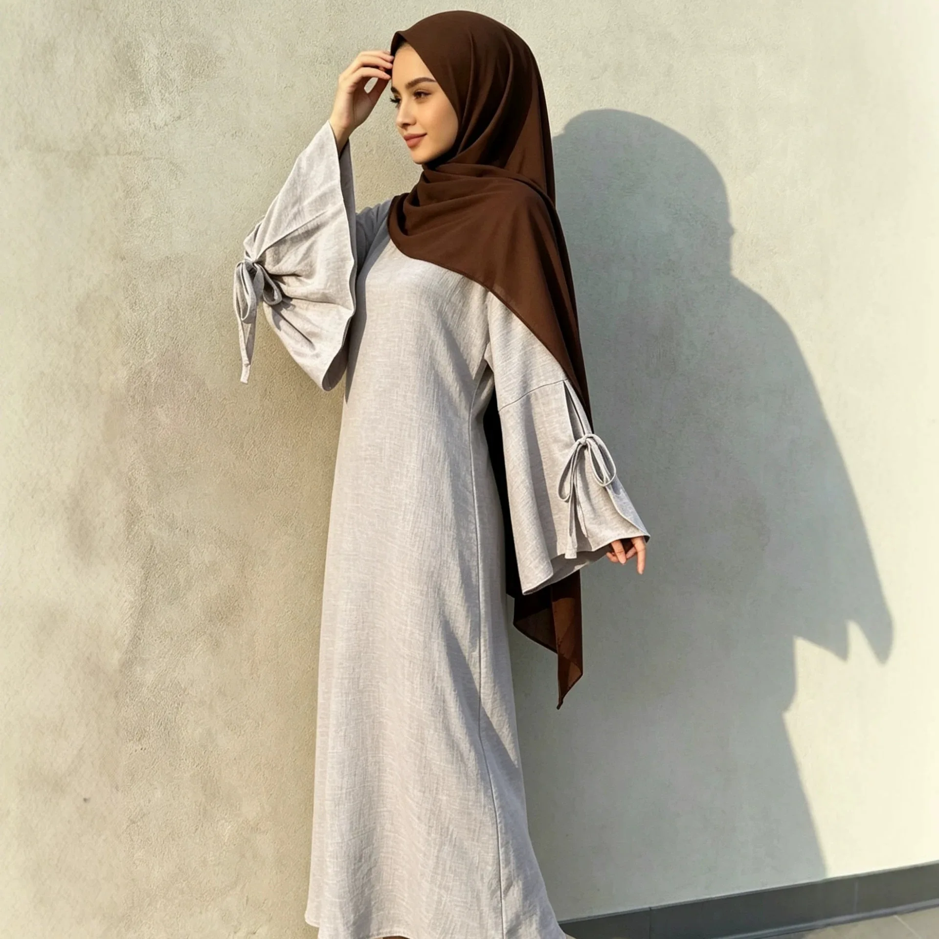 Eid Women Dress Abaya Muslim Solid Jalabiya Ramadan Bow Vestidos Largos Party Dresses Arab Long Robe Morocco Dubai Kaftan 2026
Eid Women Dress Abaya Muslim Solid Jalabiya Ramadan Bow Vestidos Largos Party Dresses Arab Long Robe Morocco Dubai Kaftan 2026
