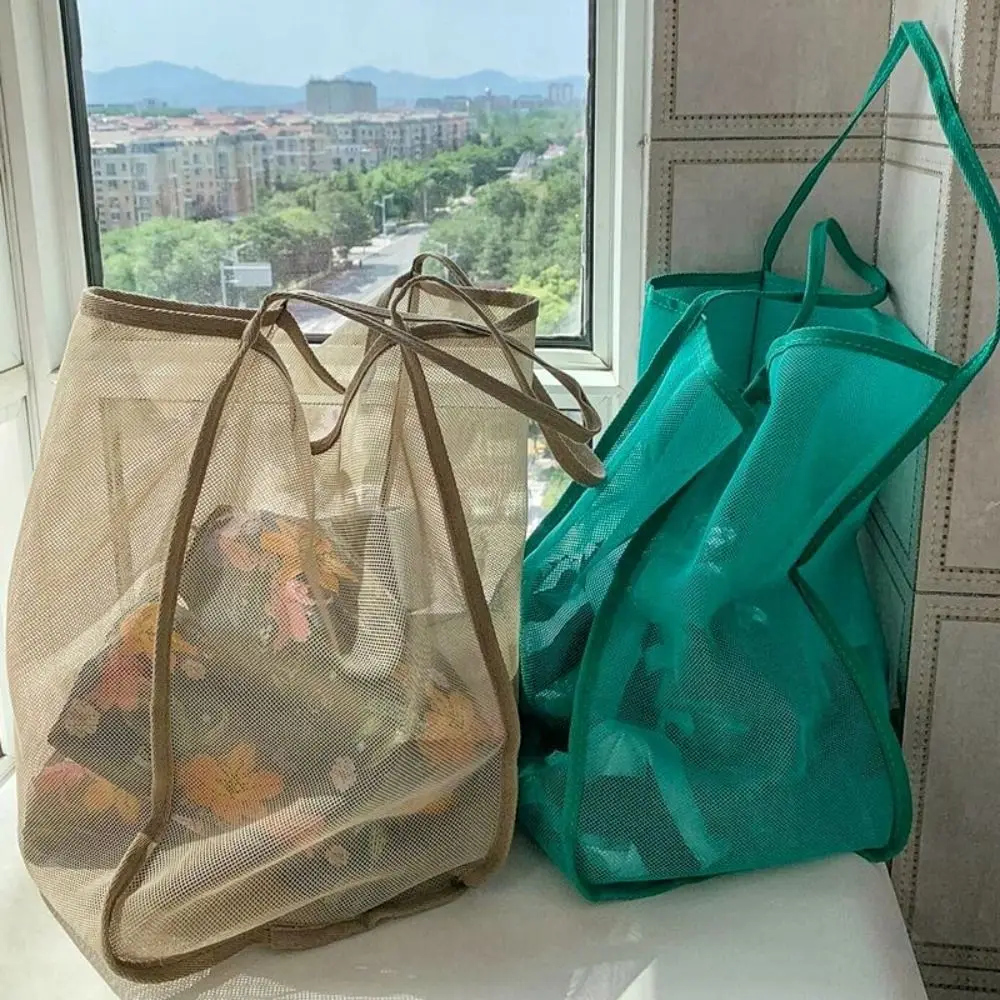 New INS Style Transparent Mesh Bag Fashionable Lightweight Versatile Large Capacity Portable Bag Beach Mesh Shopping Bag
New INS Style Transparent Mesh Bag Fashionable Lightweight Versatile Large Capacity Portable Bag Beach Mesh Shopping Bag