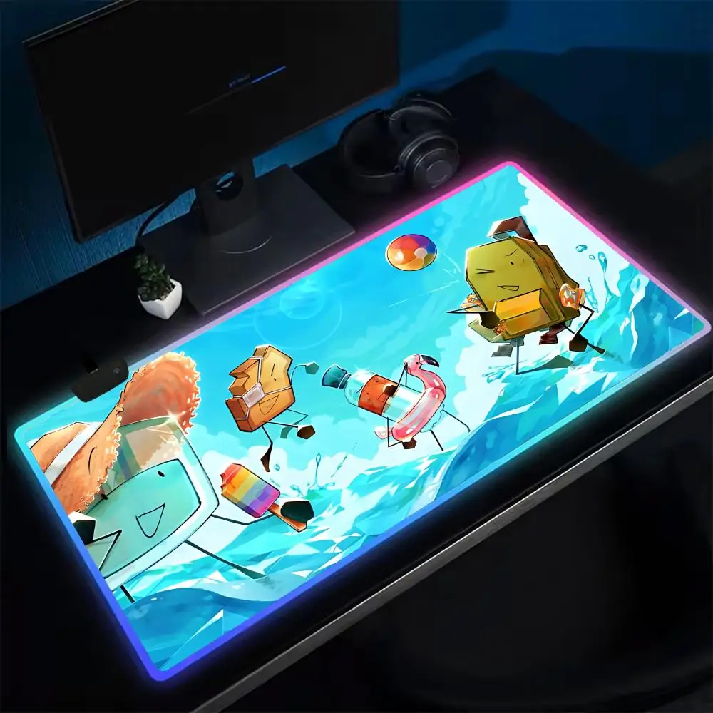 Коврик для мыши с плакатом Bfdi, игровой коврик для мыши в стиле аниме, светодиодные настольные коврики с подсветкой, резиновые настольные коврики XXL RGB
Коврик для мыши с плакатом Bfdi, игровой коврик для мыши в стиле аниме, светодиодные настольные коврики с подсветкой, резиновые настольные коврики XXL RGB