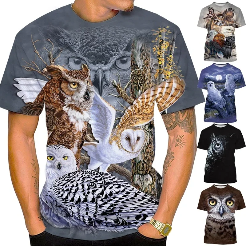 New Men's 3d Cute Owl Print T-shirt Funny Animal Round Neck Tops Casual Harajuku Short-sleeved T-shirt
New Men's 3d Cute Owl Print T-shirt Funny Animal Round Neck Tops Casual Harajuku Short-sleeved T-shirt