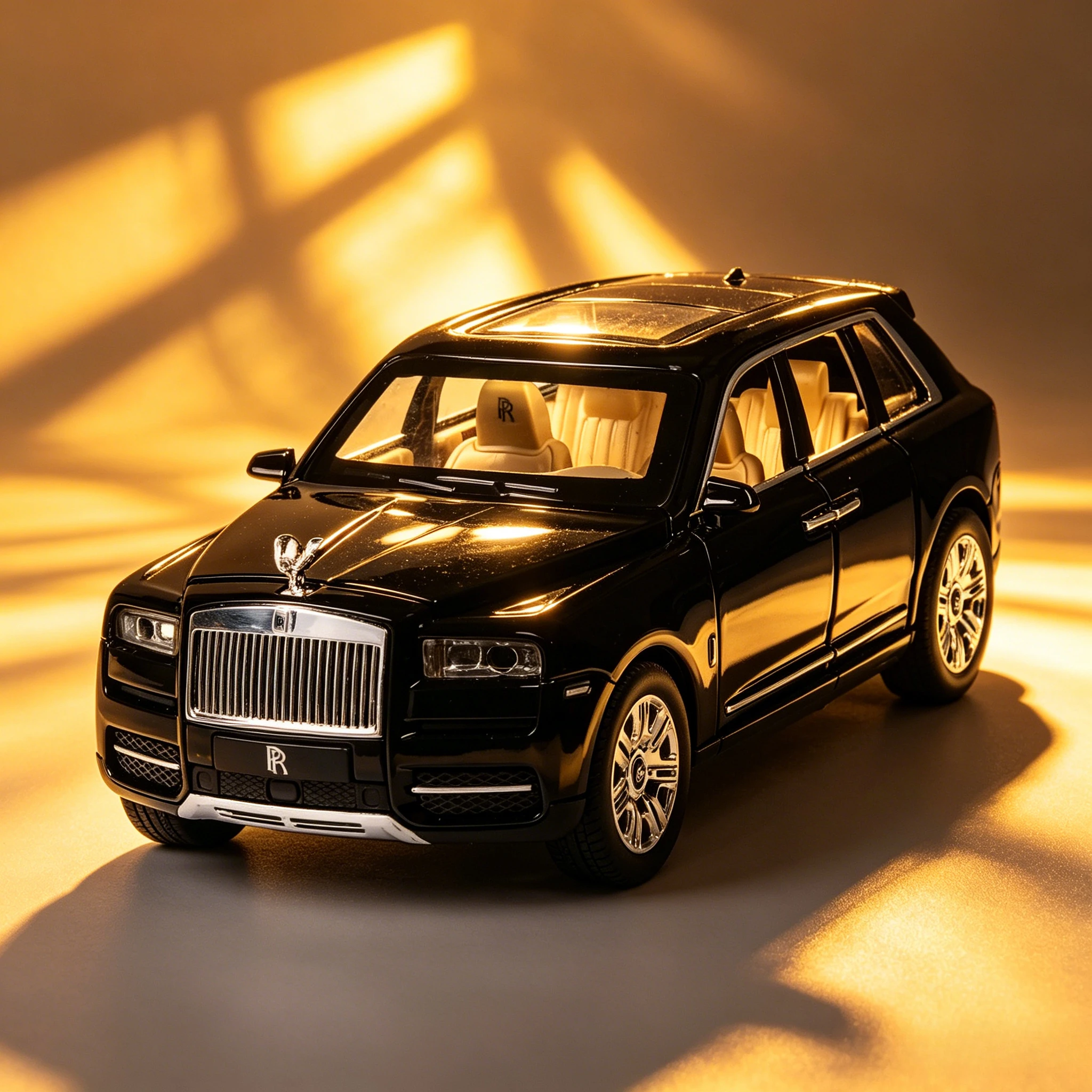 1:24 Cullinan Car Model Toys Alloy Diecast SUV Models Sound Light Doors Opened Pull Back for Children Gifts
1:24 Cullinan Car Model Toys Alloy Diecast SUV Models Sound Light Doors Opened Pull Back for Children Gifts
