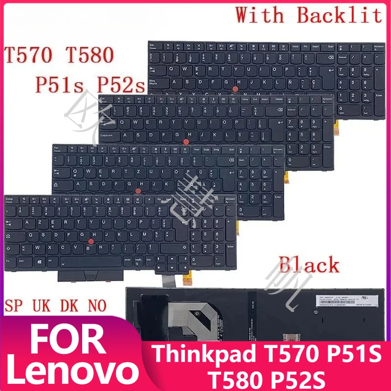 Новая клавиатура с подсветкой для ноутбуков Lenovo Thinkpad T570 P51S T580 P52S, раскладка SP UK DK NO DE BE BR CH SWS SE HU IS FR IT Azerty Qwertz
Новая клавиатура с подсветкой для ноутбуков Lenovo Thinkpad T570 P51S T580 P52S, раскладка SP UK DK NO DE BE BR CH SWS SE HU IS FR IT Azerty Qwertz