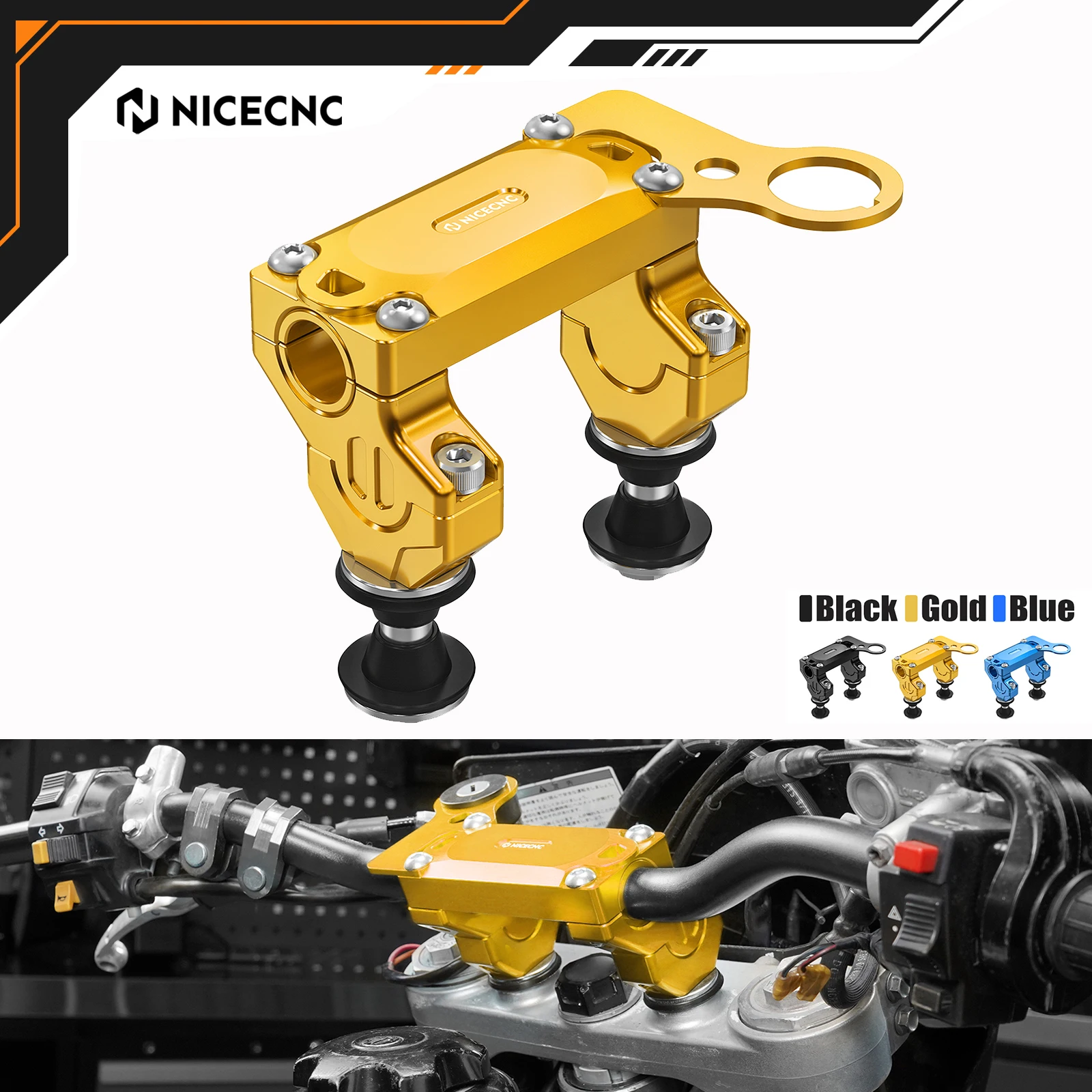 NICECNC For Suzuki DRZ400SM DRZ400 SM DRZ 400SM 2005-2024 HandleBar Riser Mount Clamp Kit 6061-T6 Aluminum Motorcycle Accessorie
NICECNC For Suzuki DRZ400SM DRZ400 SM DRZ 400SM 2005-2024 HandleBar Riser Mount Clamp Kit 6061-T6 Aluminum Motorcycle Accessorie