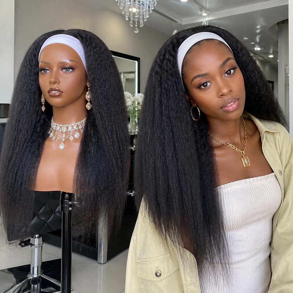 180% Density Kinky Straight Headbands Wig Human Hair No Glue No Lace Remy Human Hair Wig Ready To Wear Brazilian Virgin Hair Wigs
180% Density Kinky Straight Headbands Wig Human Hair No Glue No Lace Remy Human Hair Wig Ready To Wear Brazilian Virgin Hair Wigs