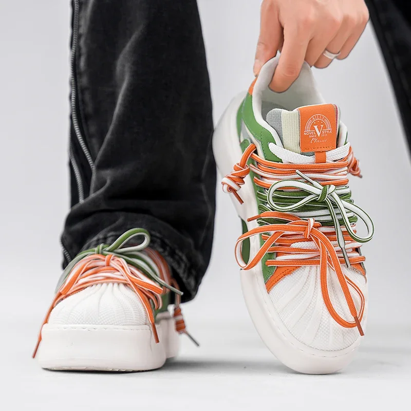 Модные модные креативные шнурки, удобные повседневные новые популярные износостойкие спортивные мужские туфли на толстой подошве
Модные модные креативные шнурки, удобные повседневные новые популярные износостойкие спортивные мужские туфли на толстой подошве