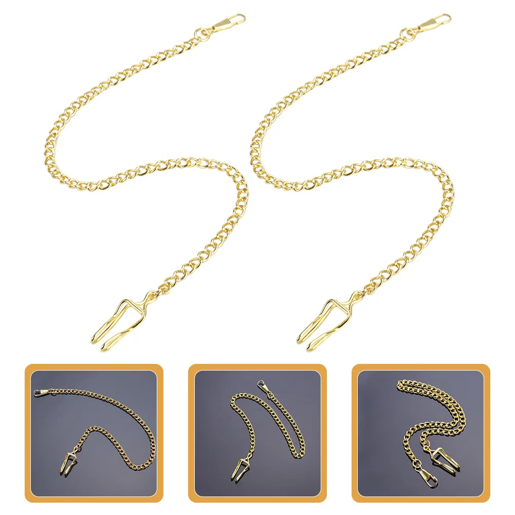 2Pcs Watch Chain for Pocket Watch Vintage Style Metal Chain Accessories for Men Women Waistcoat Belt Or Necklace Use
2Pcs Watch Chain for Pocket Watch Vintage Style Metal Chain Accessories for Men Women Waistcoat Belt Or Necklace Use