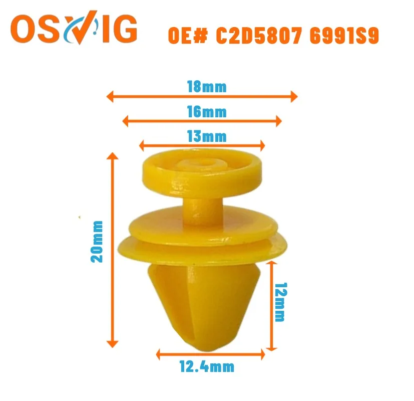 20PCS OE#C2D5807 6991S9 Applicable to Jaguar, Peugeot, and Citroen body side skirt door panel buckles
20PCS OE#C2D5807 6991S9 Applicable to Jaguar, Peugeot, and Citroen body side skirt door panel buckles
