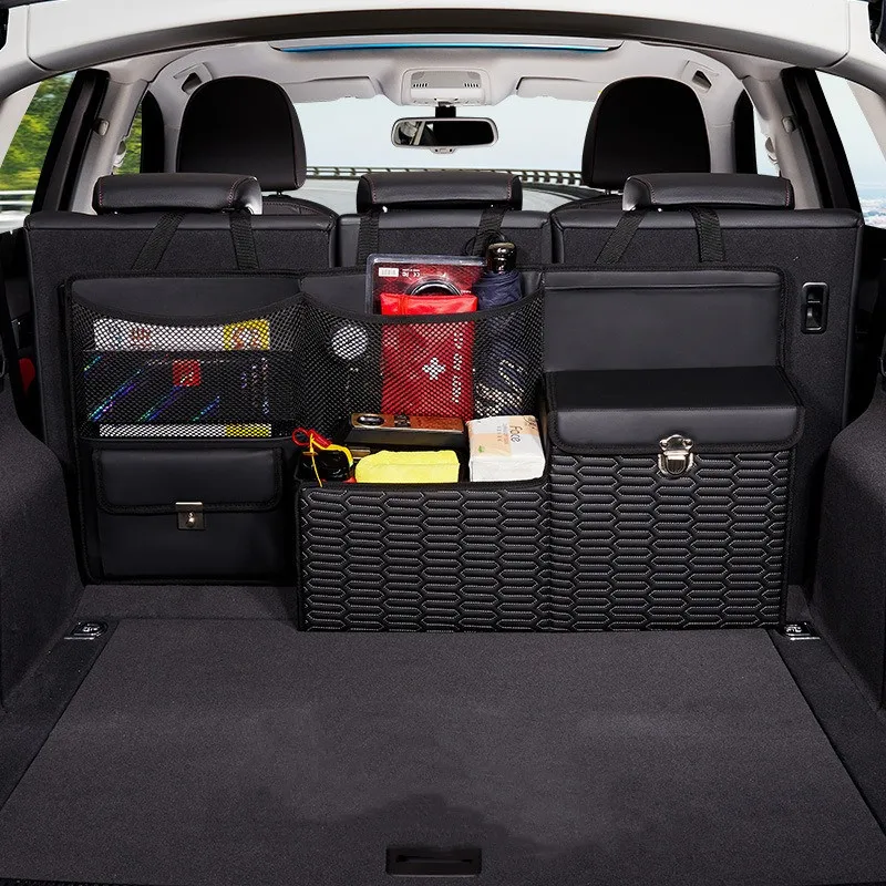 Car Trunk Organizer Leather Multi Pockets Foldable Storage Bag Big Capacity Back Seat Hanging Universal Car Trunk Storage
Car Trunk Organizer Leather Multi Pockets Foldable Storage Bag Big Capacity Back Seat Hanging Universal Car Trunk Storage