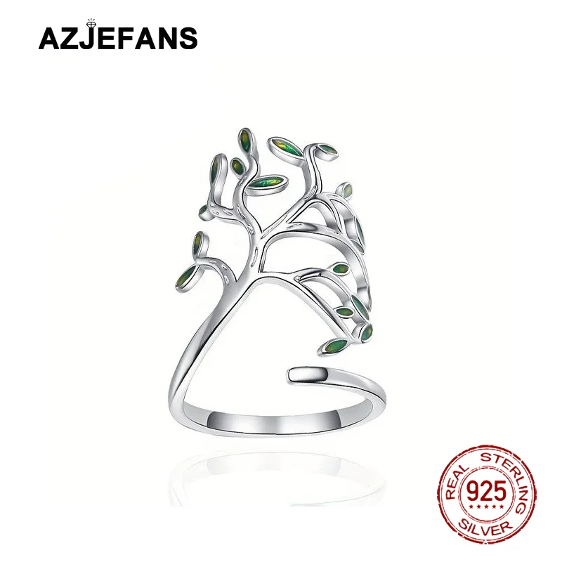 AZJEFANS 925 Sterling Silver Lucky Tree Adjustable Ring Fine Jewelry
AZJEFANS 925 Sterling Silver Lucky Tree Adjustable Ring Fine Jewelry