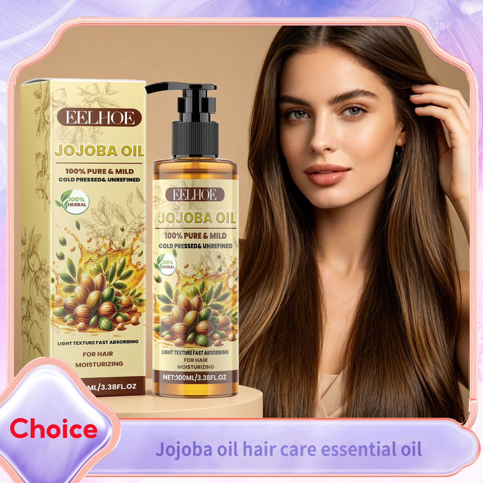 Organic Jojoba Oil Hair Growth Serum Reduce Hairs Loss Scalp Care Anti Frizzy Improve Split Ends Nourishing Hair Essencial Oil
Organic Jojoba Oil Hair Growth Serum Reduce Hairs Loss Scalp Care Anti Frizzy Improve Split Ends Nourishing Hair Essencial Oil