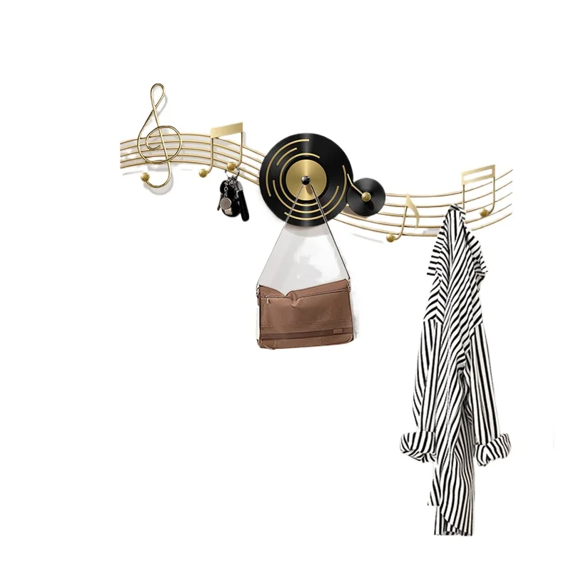 Creative music note coat hook Hotel bedroom wall coat hook No punching Light luxury entrance door
Creative music note coat hook Hotel bedroom wall coat hook No punching Light luxury entrance door