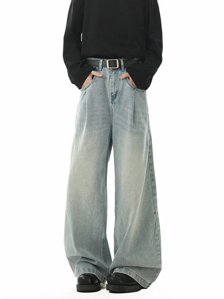 Мужские джинсы-карго с широкими штанинами, свободного кроя, в стиле High Street, весна-осень, прямые брюки-трубы
Мужские джинсы-карго с широкими штанинами, свободного кроя, в стиле High Street, весна-осень, прямые брюки-трубы