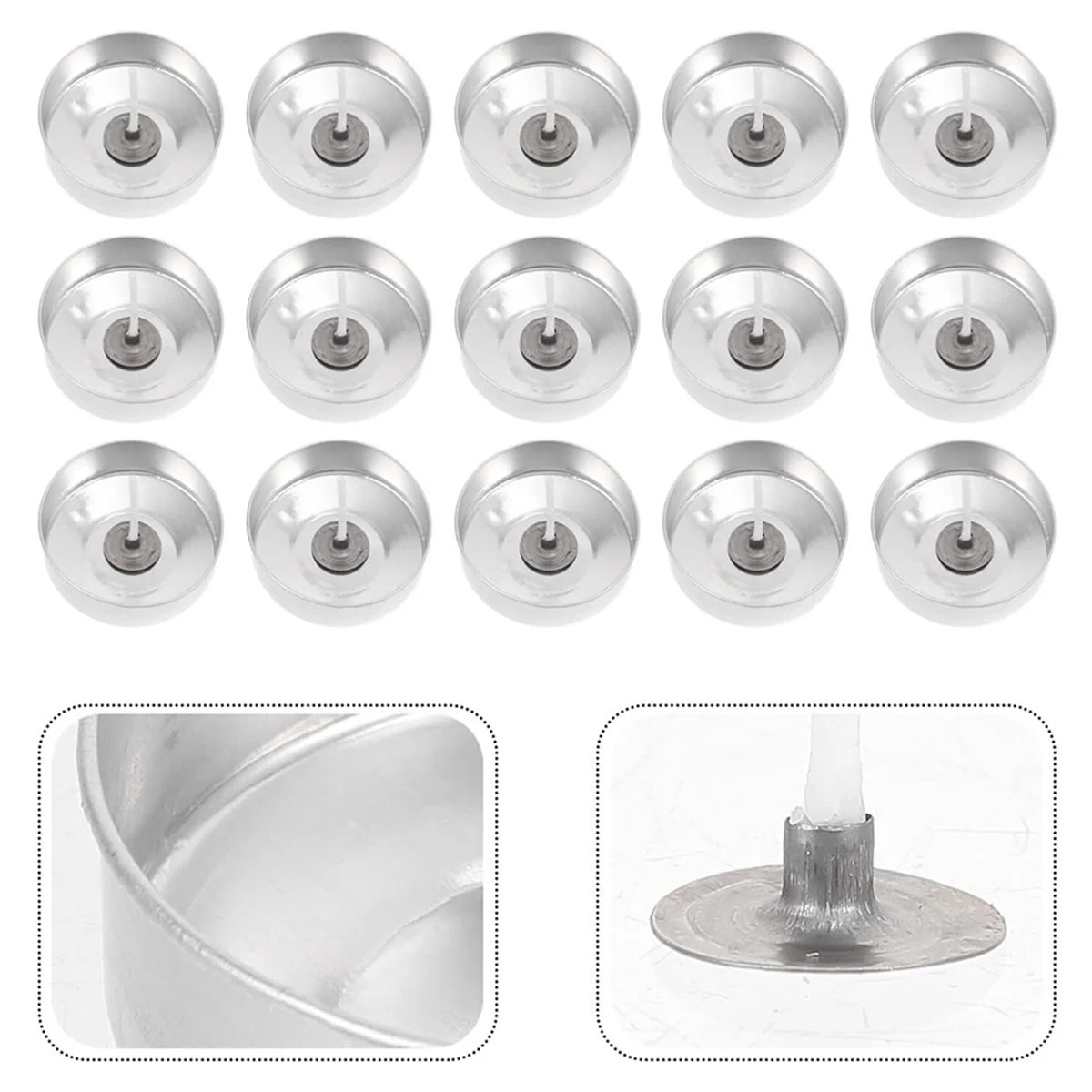 100Sets Aluminum Tea Lights Cups Candle Cup Case Empty Case Candle Wax Containers with Candle Wicks for DIY CAU30t CandleJADD
100Sets Aluminum Tea Lights Cups Candle Cup Case Empty Case Candle Wax Containers with Candle Wicks for DIY CAU30t CandleJADD