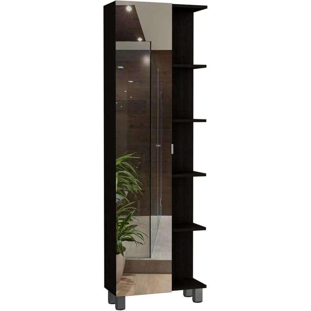 Single-Door Linen Cabinet with Internal Shelves and Tall Storage for Bathroom and Kitchen
Single-Door Linen Cabinet with Internal Shelves and Tall Storage for Bathroom and Kitchen