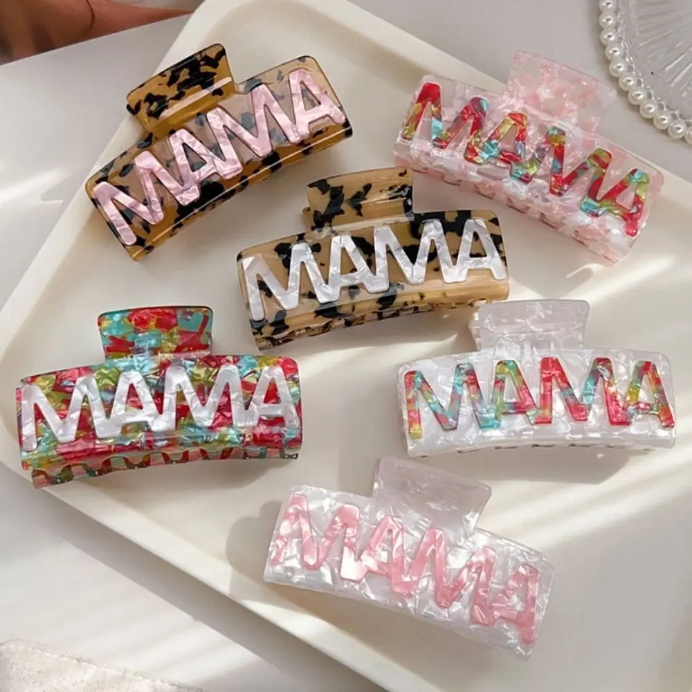 Cute Square MAMA Hair Claw Leopard Print Ponytail Clip Acetic Acid Shark Clip Retro Colorful Geometry Hair Claw Daily
Cute Square MAMA Hair Claw Leopard Print Ponytail Clip Acetic Acid Shark Clip Retro Colorful Geometry Hair Claw Daily