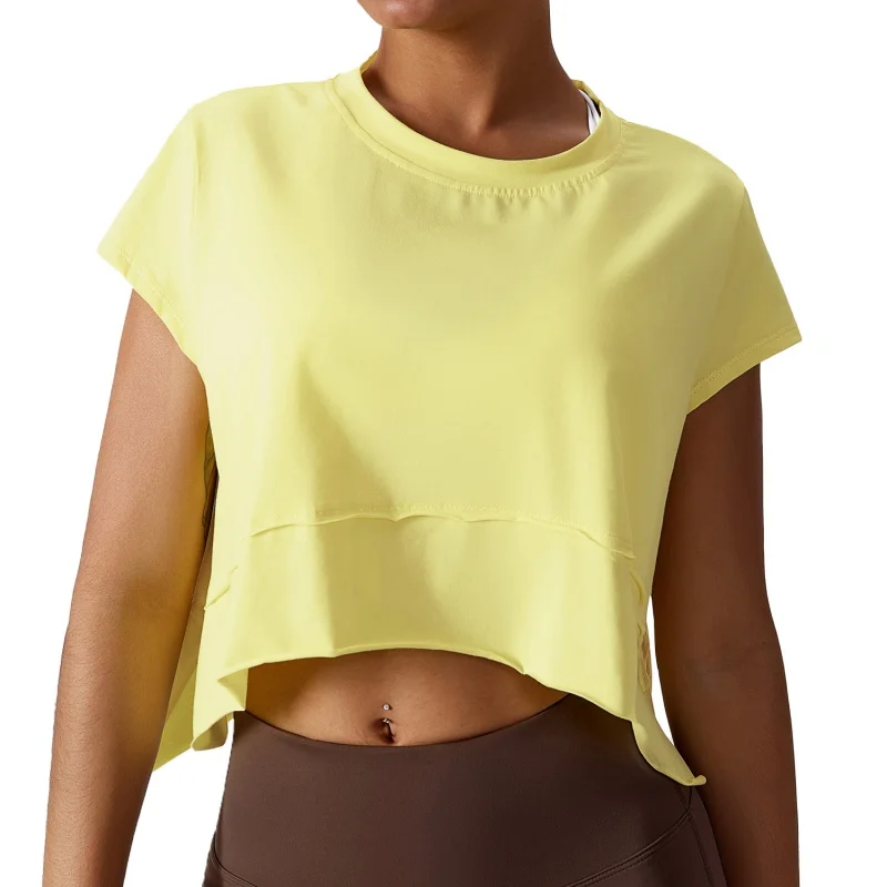 Summer Versatile Quick-DryingTT-shirt Loose Fitness Yoga Clothing Top Blouse Outdoor Running Sports Short Sleeve Women8159
Summer Versatile Quick-DryingTT-shirt Loose Fitness Yoga Clothing Top Blouse Outdoor Running Sports Short Sleeve Women8159