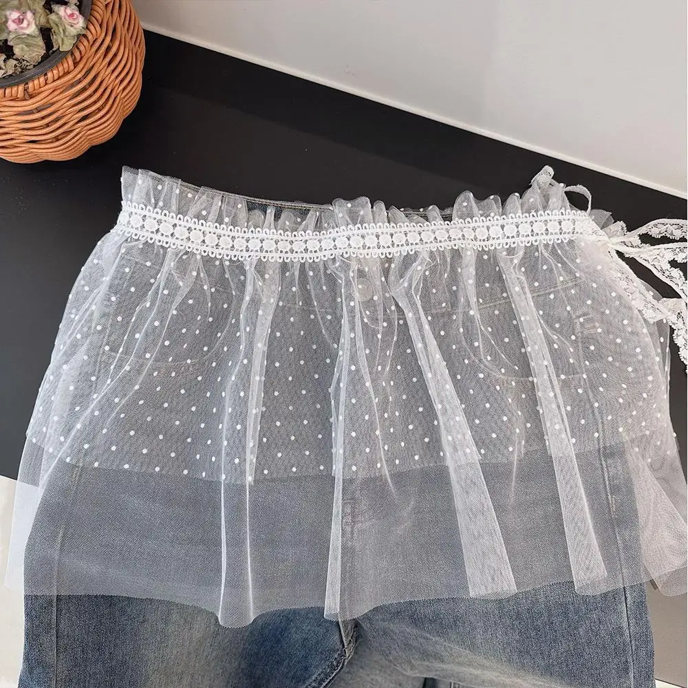 Y2K Girls lace Mini skirts Summer Lace Tulle Bandage Skirt High waist Women Harajuku Lace-up Mesh Matching Jeans Skirt
Y2K Girls lace Mini skirts Summer Lace Tulle Bandage Skirt High waist Women Harajuku Lace-up Mesh Matching Jeans Skirt