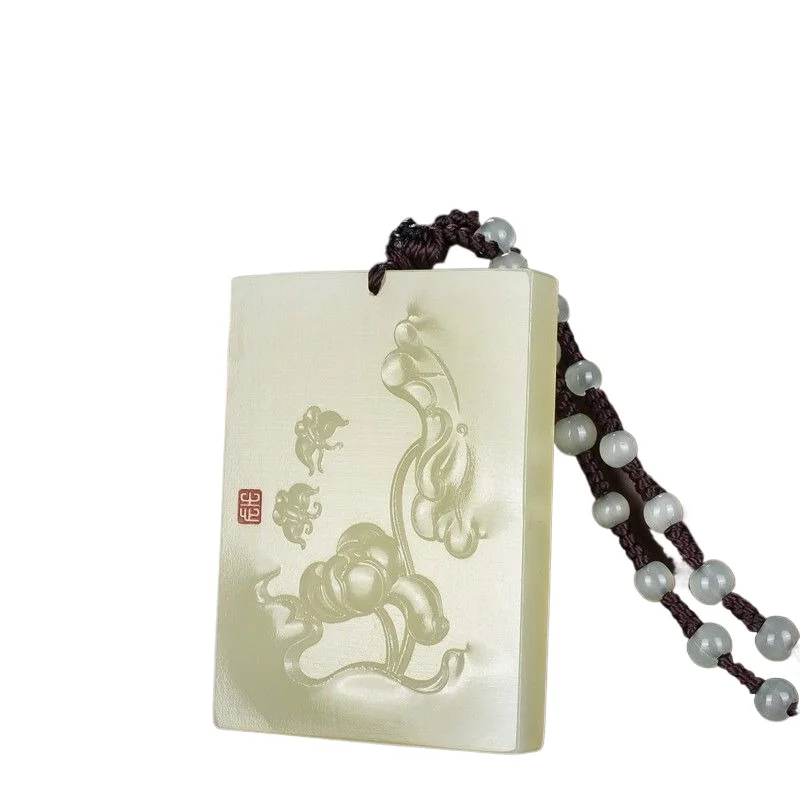 Afghanistan Baiyu Calcite Lotus Lotus Happy Event Lianlianyu Stone Brand Pendant Necklace Men's and Women's Hanging
Afghanistan Baiyu Calcite Lotus Lotus Happy Event Lianlianyu Stone Brand Pendant Necklace Men's and Women's Hanging