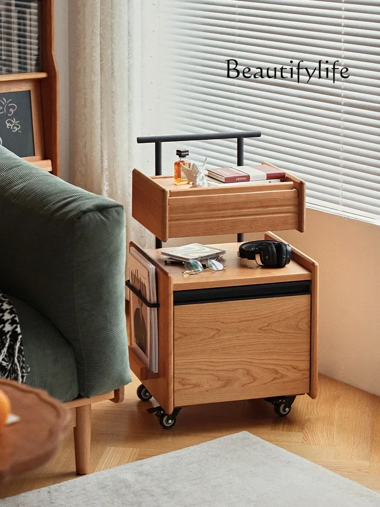 Nordic Solid Wood Sofa Side Table Removable Side Cabinet Cherrywood Trolley Coffee Table Bedside Storage Cabinet
Nordic Solid Wood Sofa Side Table Removable Side Cabinet Cherrywood Trolley Coffee Table Bedside Storage Cabinet