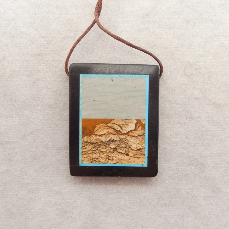 Натуральный камень говлит океан яшма картина яшма обсидиан кулон бусина 42x33x6 мм 20,2 г для ювелирных изделий ожерелье аксессуары
Натуральный камень говлит океан яшма картина яшма обсидиан кулон бусина 42x33x6 мм 20,2 г для ювелирных изделий ожерелье аксессуары