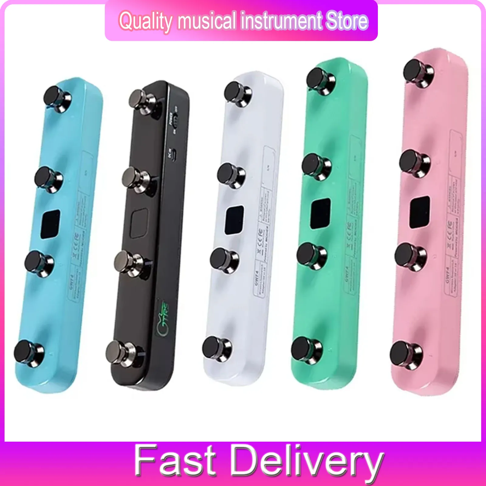 MOOER GWF4 Wireless Footswitch Switch Pedal Controller Prime P2/P1 Smart Pedal and Gtrs Effect Pedal Electric Guitar Parts
MOOER GWF4 Wireless Footswitch Switch Pedal Controller Prime P2/P1 Smart Pedal and Gtrs Effect Pedal Electric Guitar Parts