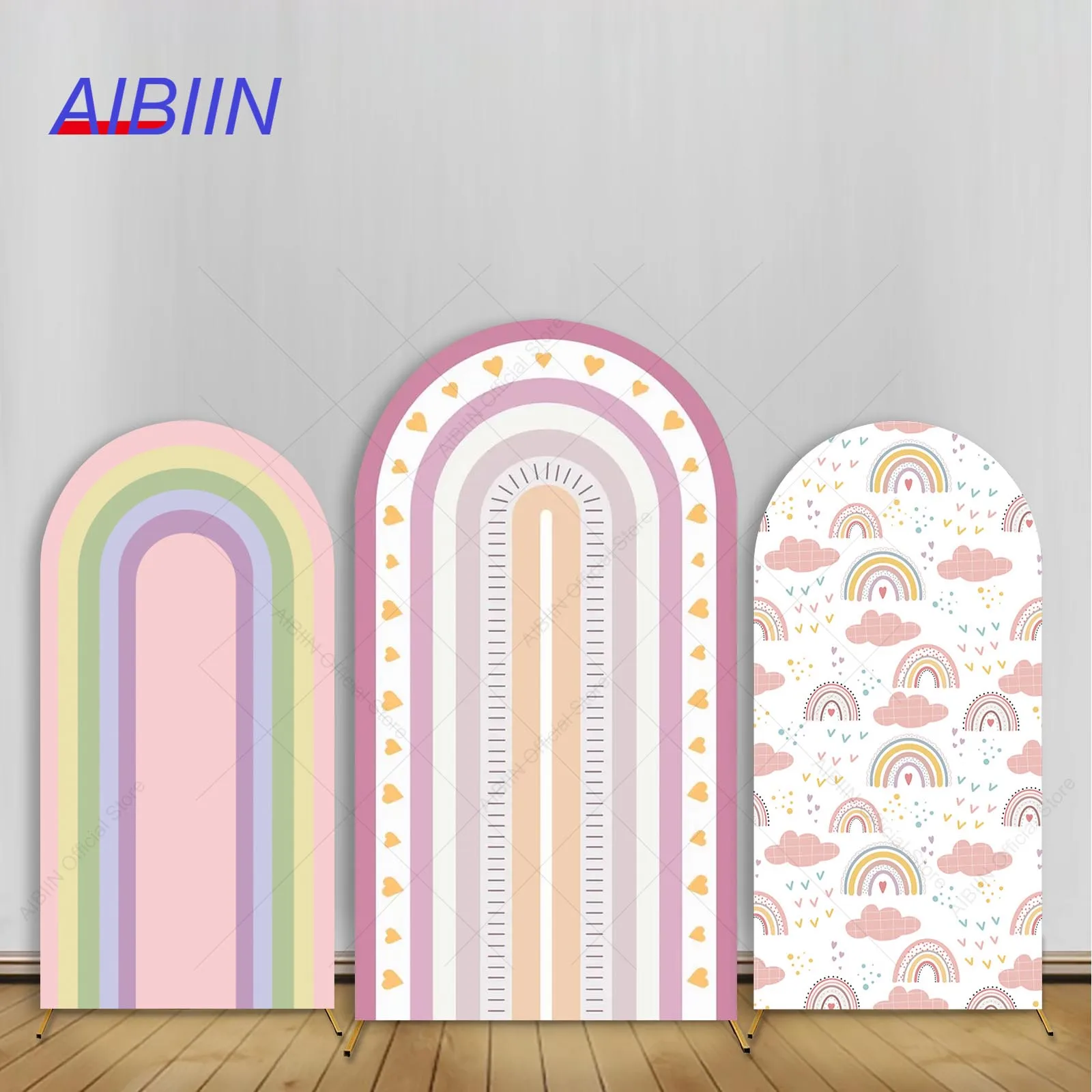 Rainbow Arch Backdrop Cover Stripe Cake Smash Small Heart Kid Baby Shower Birthday Party Decor Portrait Photozone Background
Rainbow Arch Backdrop Cover Stripe Cake Smash Small Heart Kid Baby Shower Birthday Party Decor Portrait Photozone Background