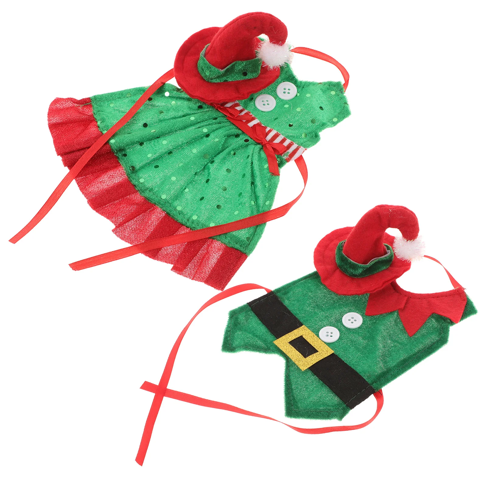 2Pcs Holiday Wine Bottle Covers Romantic Decor Elf Style Hat Christmas Accessories Christmas Wine Bottle Cover
2Pcs Holiday Wine Bottle Covers Romantic Decor Elf Style Hat Christmas Accessories Christmas Wine Bottle Cover