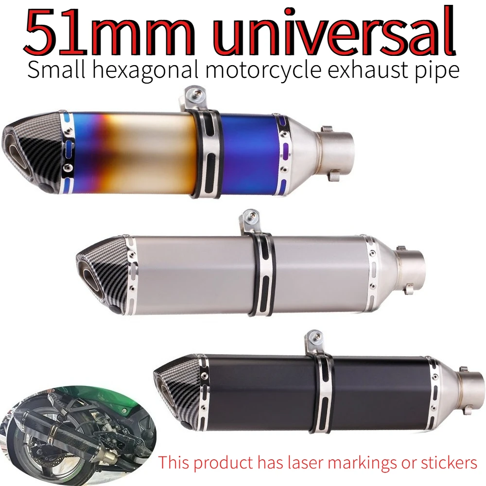 470mm Motorcycle Exhaust Muffler Hexagonal Tailpipe DB Killer 51mm For F850GS C650 SPORT C600NINJA7 MT03 GSX8S Escape Motorcycle
470mm Motorcycle Exhaust Muffler Hexagonal Tailpipe DB Killer 51mm For F850GS C650 SPORT C600NINJA7 MT03 GSX8S Escape Motorcycle