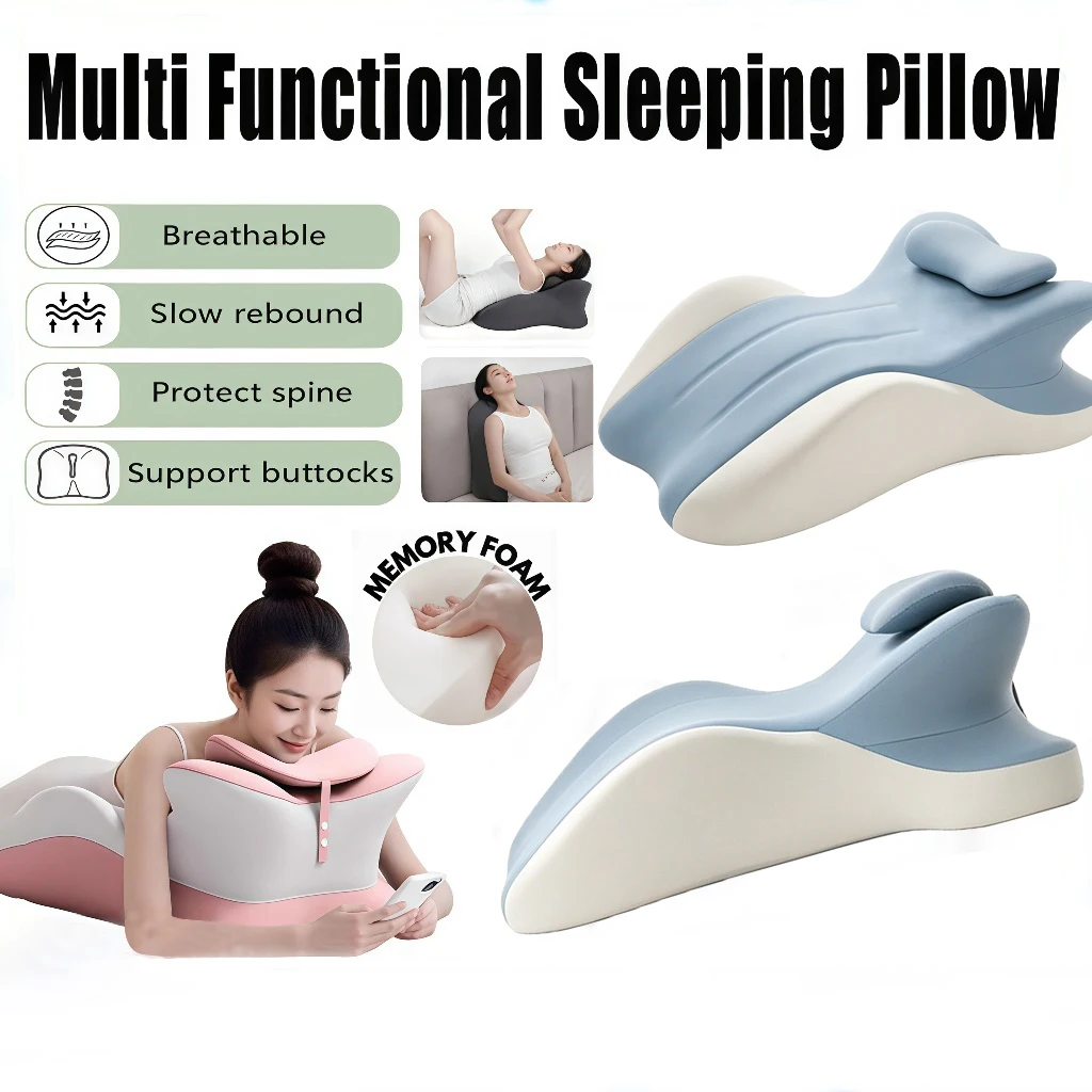 Upgraded Ergonomic Memory Foam Prone Sleeping Pillow Multi-Position Full Body Support Cushion for Neck Back & Leg Relief
Upgraded Ergonomic Memory Foam Prone Sleeping Pillow Multi-Position Full Body Support Cushion for Neck Back & Leg Relief