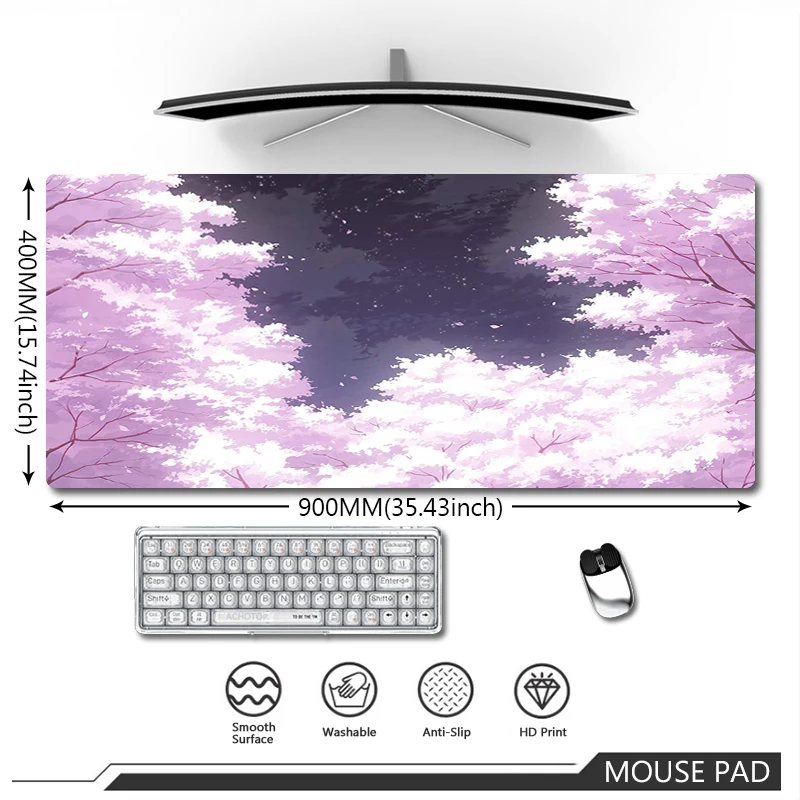 Cherry Blossoms Mouse Pad Original Art Mousepad Laptop Gamer Computer Desktop Mouse Mat Anti-slip Waterproof Mousepads 900x400mm
Cherry Blossoms Mouse Pad Original Art Mousepad Laptop Gamer Computer Desktop Mouse Mat Anti-slip Waterproof Mousepads 900x400mm
