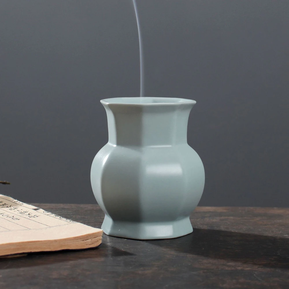 New Ruyao cyan electric incense burner, Ceramics Aroma Burner, Timed temperature adjustment, Portable charging incense burner
New Ruyao cyan electric incense burner, Ceramics Aroma Burner, Timed temperature adjustment, Portable charging incense burner