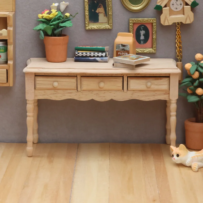 1:12 Scale Dollhouse Miniature Study Desk Model, Unfinished Drawer Table Furniture, Diorama Scene Decor Accessory
1:12 Scale Dollhouse Miniature Study Desk Model, Unfinished Drawer Table Furniture, Diorama Scene Decor Accessory