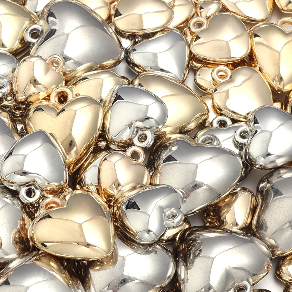 20pcs/lot Heart Shape CCB Pendants Charm Multi-size Spacer Pendant Bead for DIY Earring Necklace Bracelet Making Accessories
20pcs/lot Heart Shape CCB Pendants Charm Multi-size Spacer Pendant Bead for DIY Earring Necklace Bracelet Making Accessories