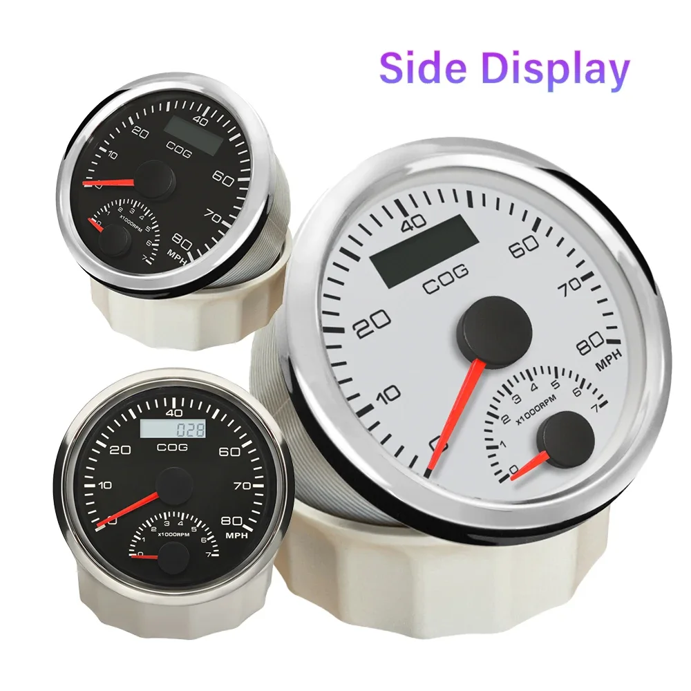 Waterproof 85mm 0-80MPH GPS Speedometer 0-7000RPM Engine Rev Counter with GPS Antenna Amber Backlight for Car Boat Motorcycle
Waterproof 85mm 0-80MPH GPS Speedometer 0-7000RPM Engine Rev Counter with GPS Antenna Amber Backlight for Car Boat Motorcycle
