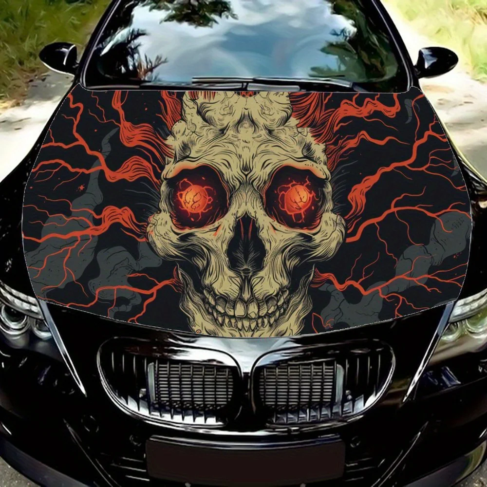 Skull Head Eye Emitting Red Flames Car Hood Wrap Color Vinyl Sticker Truck Graphic Bonnet Auto Accessories Decoration Decal Gift
Skull Head Eye Emitting Red Flames Car Hood Wrap Color Vinyl Sticker Truck Graphic Bonnet Auto Accessories Decoration Decal Gift