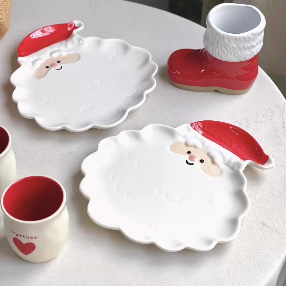 Creative Ins Ceramic Santa Claus Plate Ornaments Living Room Kitchen Dining Table Dim Sum Fruit Plate Crafts Christmas Gifts
Creative Ins Ceramic Santa Claus Plate Ornaments Living Room Kitchen Dining Table Dim Sum Fruit Plate Crafts Christmas Gifts
