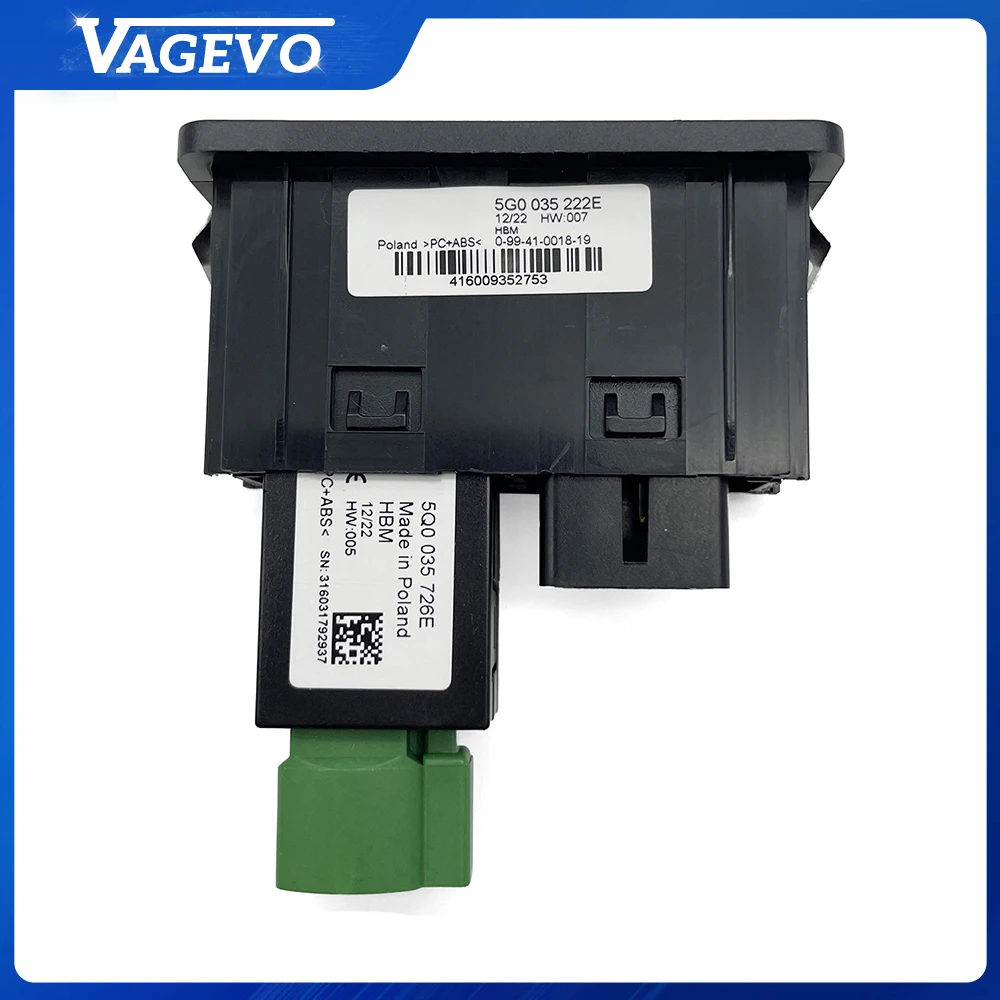 MIB2 CarPlay Media Switch USB Adapter for Volkswagen Golf 7 MK7 VII Passat B8 5Q0035726E MDI/AMI/AUX 5Q0 035 726 E
MIB2 CarPlay Media Switch USB Adapter for Volkswagen Golf 7 MK7 VII Passat B8 5Q0035726E MDI/AMI/AUX 5Q0 035 726 E