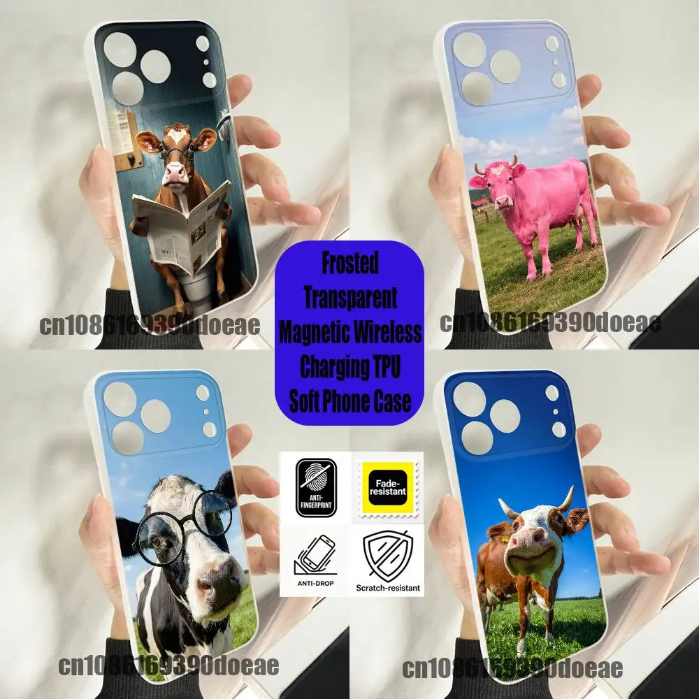 For Cute Funny Bull Cow Phone Case iPhone 12,16,11,14,13,17,15,Pro,Max,Plus,E,Air,Mini Wireless Charge Magnetic Clear
For Cute Funny Bull Cow Phone Case iPhone 12,16,11,14,13,17,15,Pro,Max,Plus,E,Air,Mini Wireless Charge Magnetic Clear