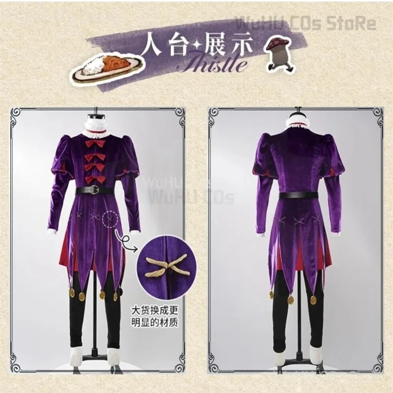 aaa12 3Anime Delicious In Dungeon Cos Thistle Costume Purple Suit Wig Lunatic Magician Cosplay Women Men Halloween Rolep
aaa12 3Anime Delicious In Dungeon Cos Thistle Costume Purple Suit Wig Lunatic Magician Cosplay Women Men Halloween Rolep