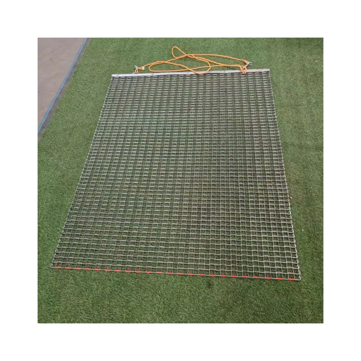 Heavy Duty Durable Zinc and Steel Mesh Field Surface Leveling Field Drag Mat with Tow Rope
Heavy Duty Durable Zinc and Steel Mesh Field Surface Leveling Field Drag Mat with Tow Rope