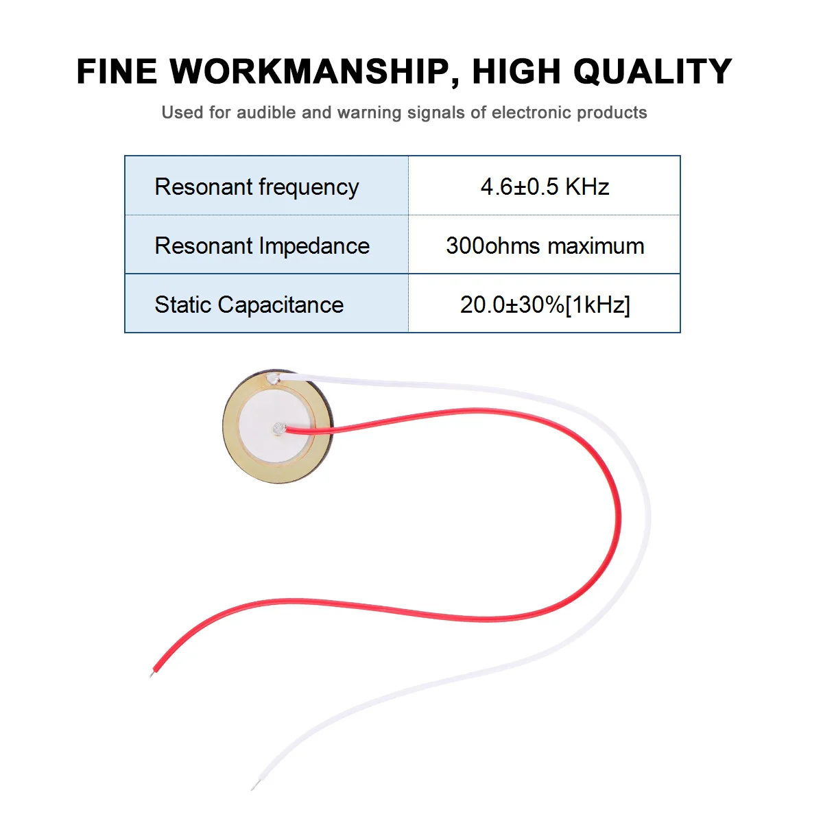 12Pcs 27mm Piezo Disc Buzzer Copper Sheet Electronic Drum Trigger Guitar Accessory Low Power Consumption Piezoelectric Diaphragm
12Pcs 27mm Piezo Disc Buzzer Copper Sheet Electronic Drum Trigger Guitar Accessory Low Power Consumption Piezoelectric Diaphragm