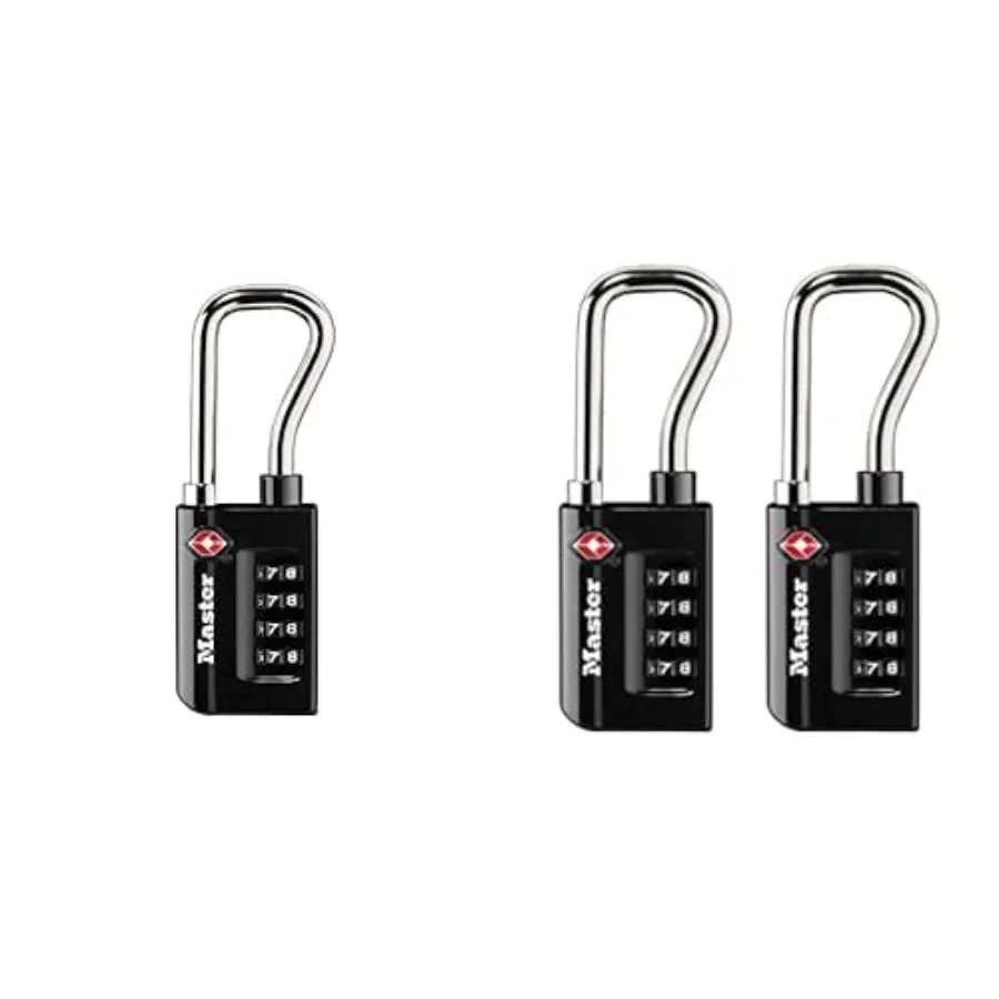 Bundle of Padlock, Set Your Own Combination TSA Accepted Luggage Lock, 1 Pack, 4696D, Black + Set Your Own Combination TSA Acce
Bundle of Padlock, Set Your Own Combination TSA Accepted Luggage Lock, 1 Pack, 4696D, Black + Set Your Own Combination TSA Acce